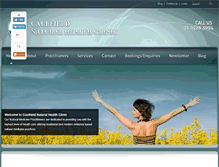 Tablet Screenshot of caulfieldhealth.com.au